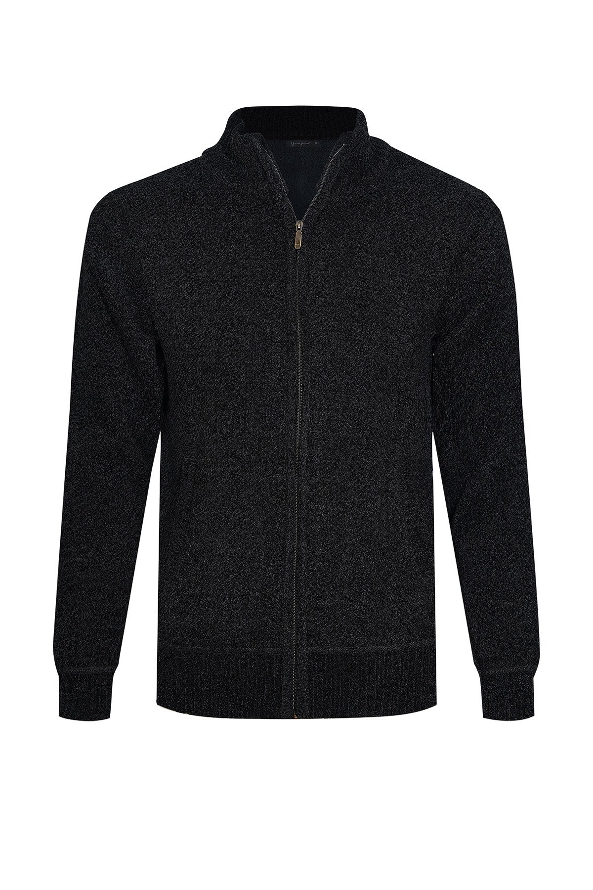 Scott Cashmere Men's Cardigan Exclusive Design - Black