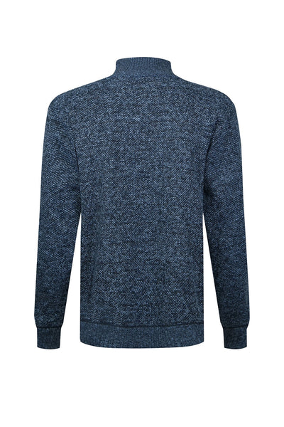 Scott Cashmere Men's Cardigan Exclusive Design - Blue