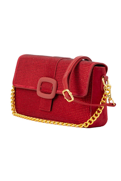 Women's Handbag Lucchi Design - Crystal Red