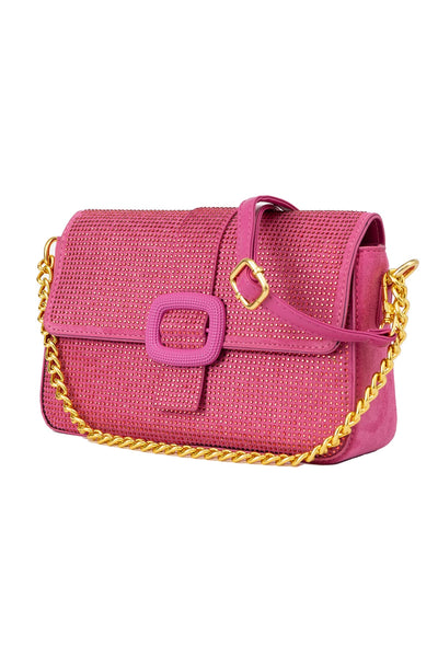 Women's Handbag Lucchi Design - Crystal Hot Pink