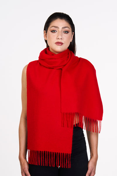 Scott Cashmere 100% Pure Cashmere Scarf Red