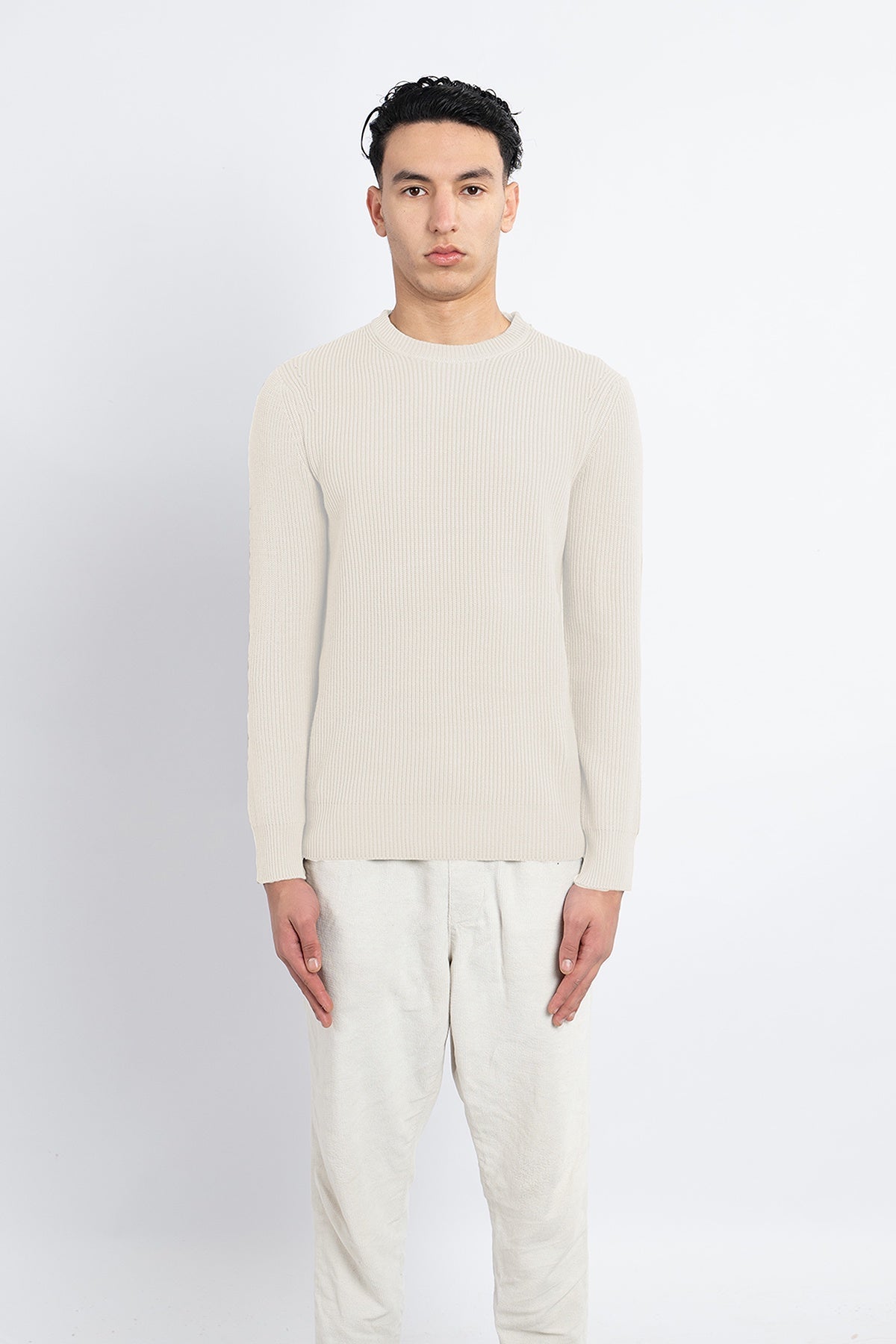 Scott Cashmere Men's Jumper Exclusive Design - White