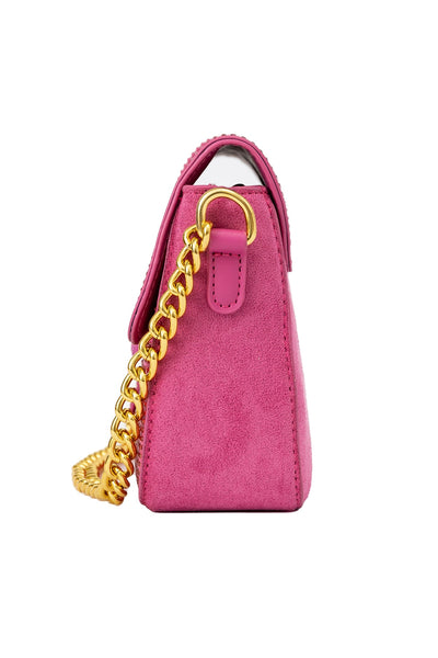 Women's Handbag Lucchi Design - Crystal Hot Pink