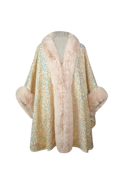 Scott Cashmere Women's Cape Exclusive Design - Pink