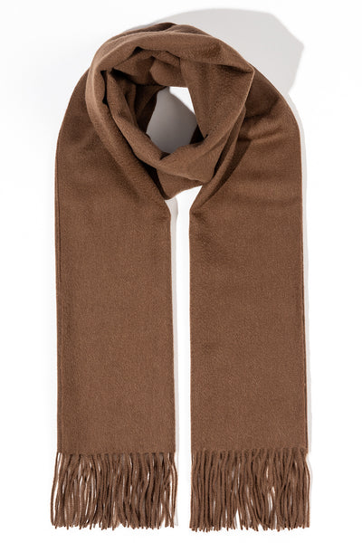 Scott Cashmere 100% Pure Cashmere Scarf Brown - Small