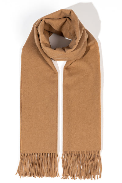 Scott Cashmere 100% Pure Extra Fine Wool Scarf Camel