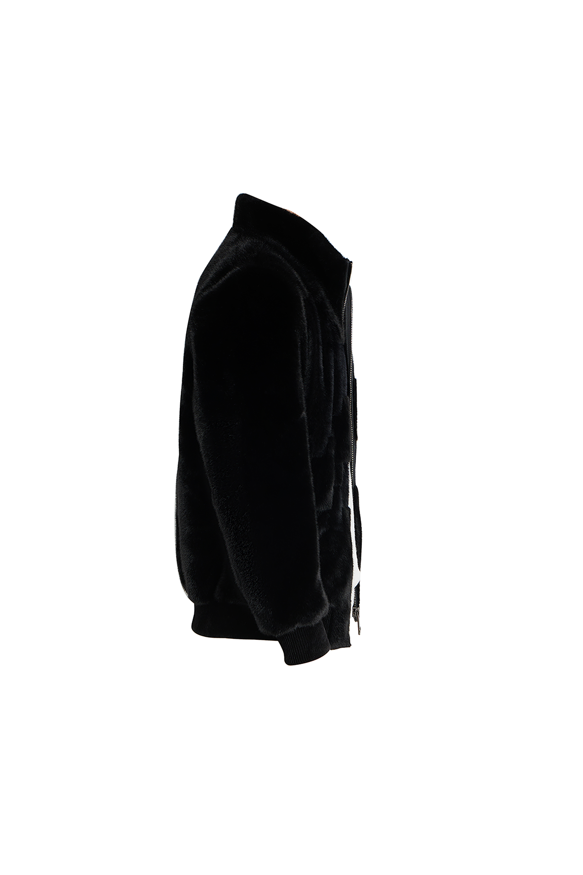 Scott Cashmere Men's Fur Jacket Exclusive Design - Black