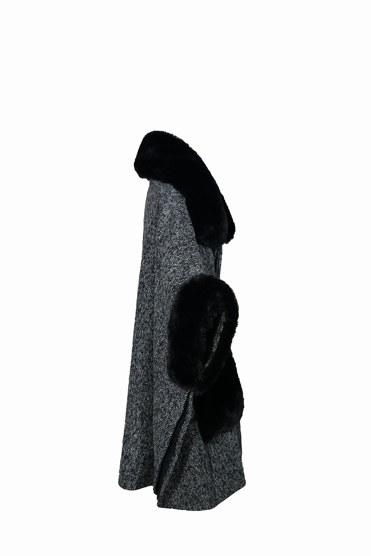 Scott Cashmere Women's Cape Exclusive Design - Black