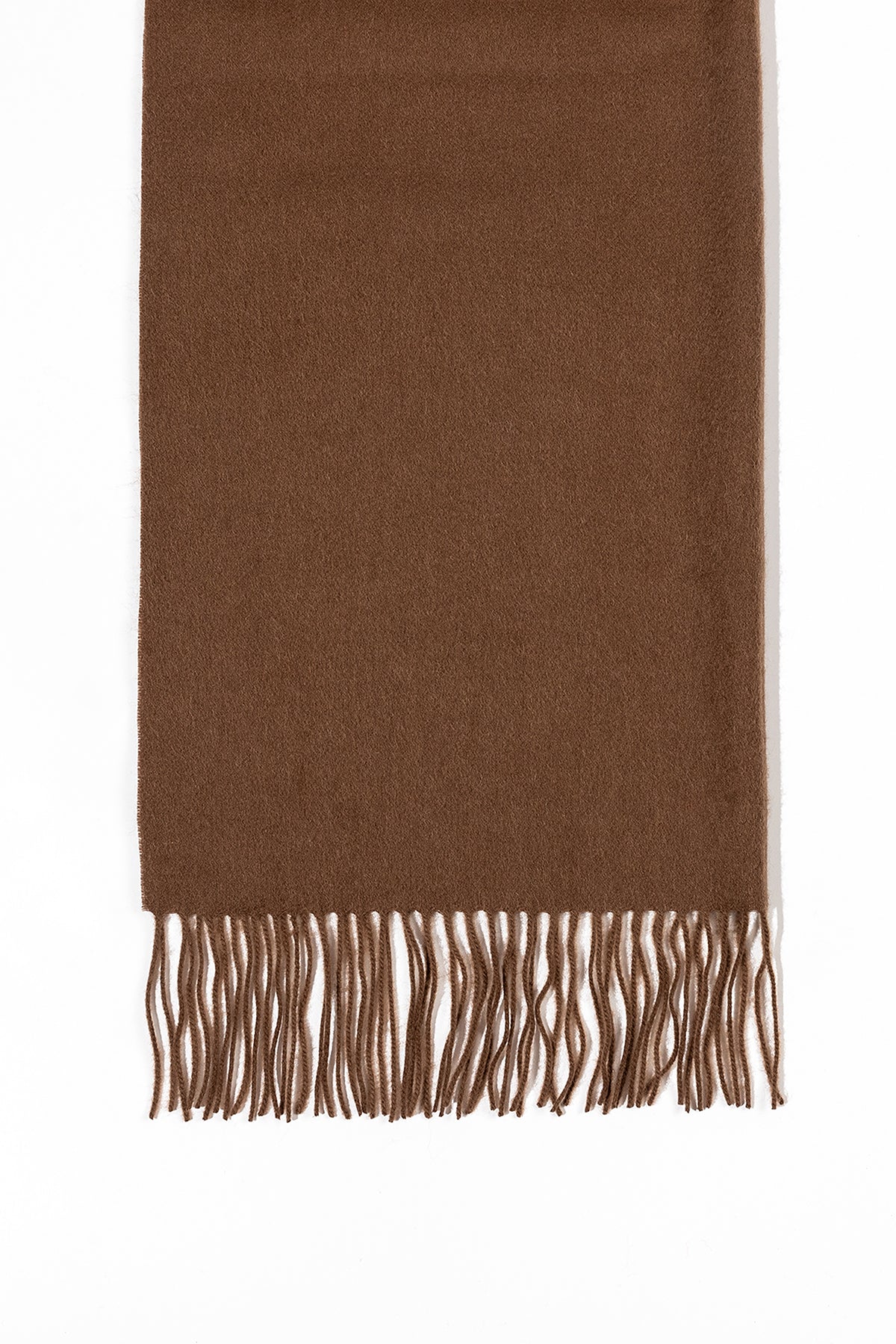 Scott Cashmere 100% Pure Extra Fine Wool Scarf Brown - Small