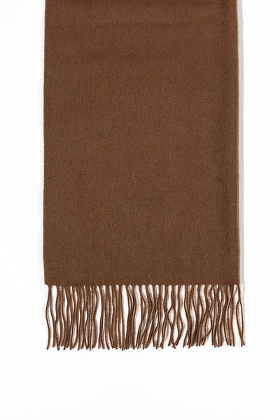 Scott Cashmere 100% Pure Extra Fine Wool Scarf Brown