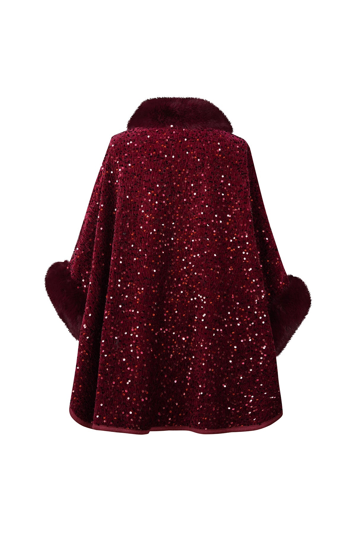 Scott Cashmere Women's Cape Exclusive Design - Red