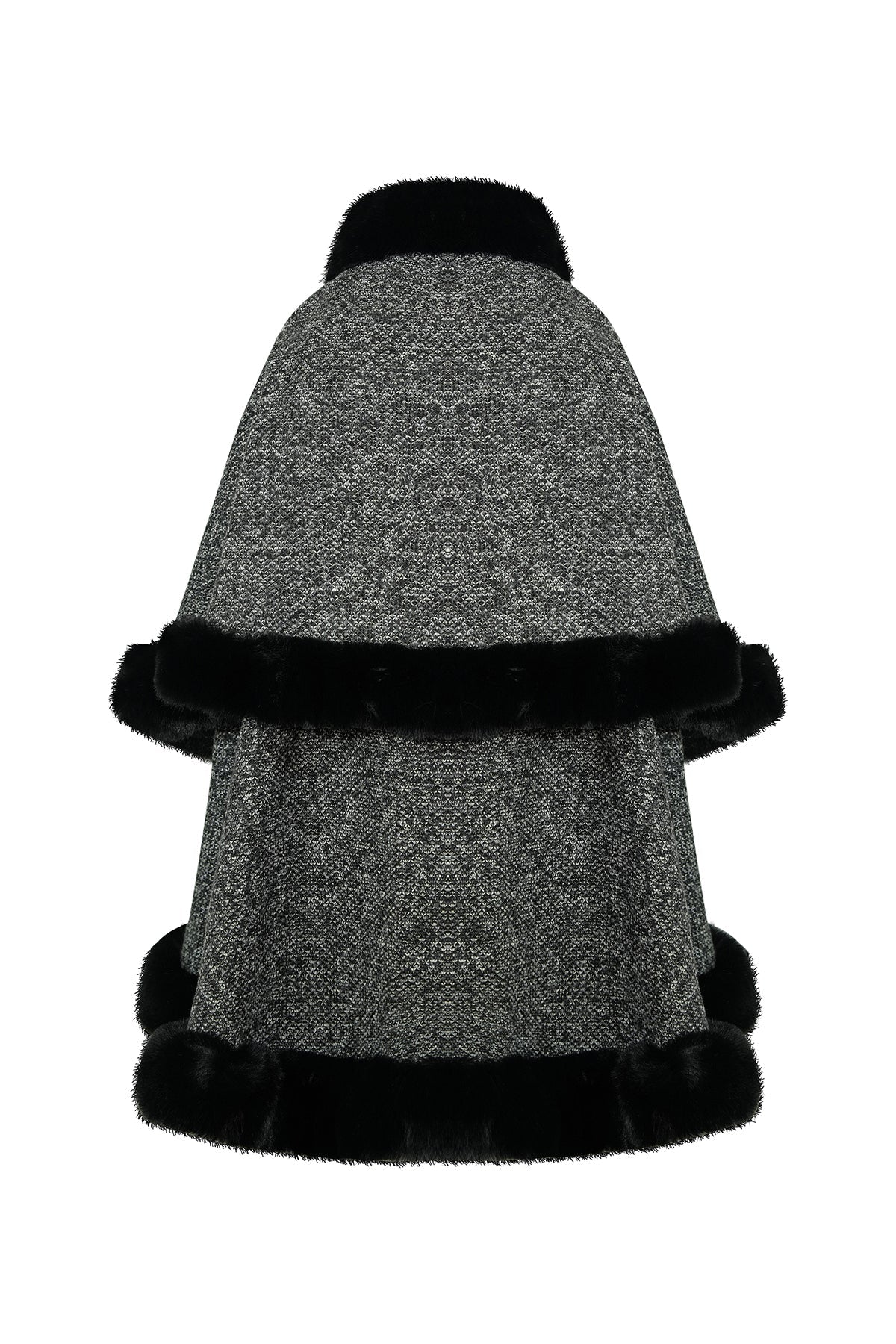 Scott Cashmere Women's Cape Exclusive Design - Black