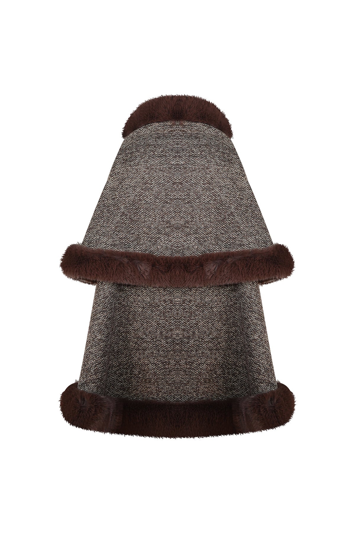 Scott Cashmere Women's Cape Exclusive Design - Brown