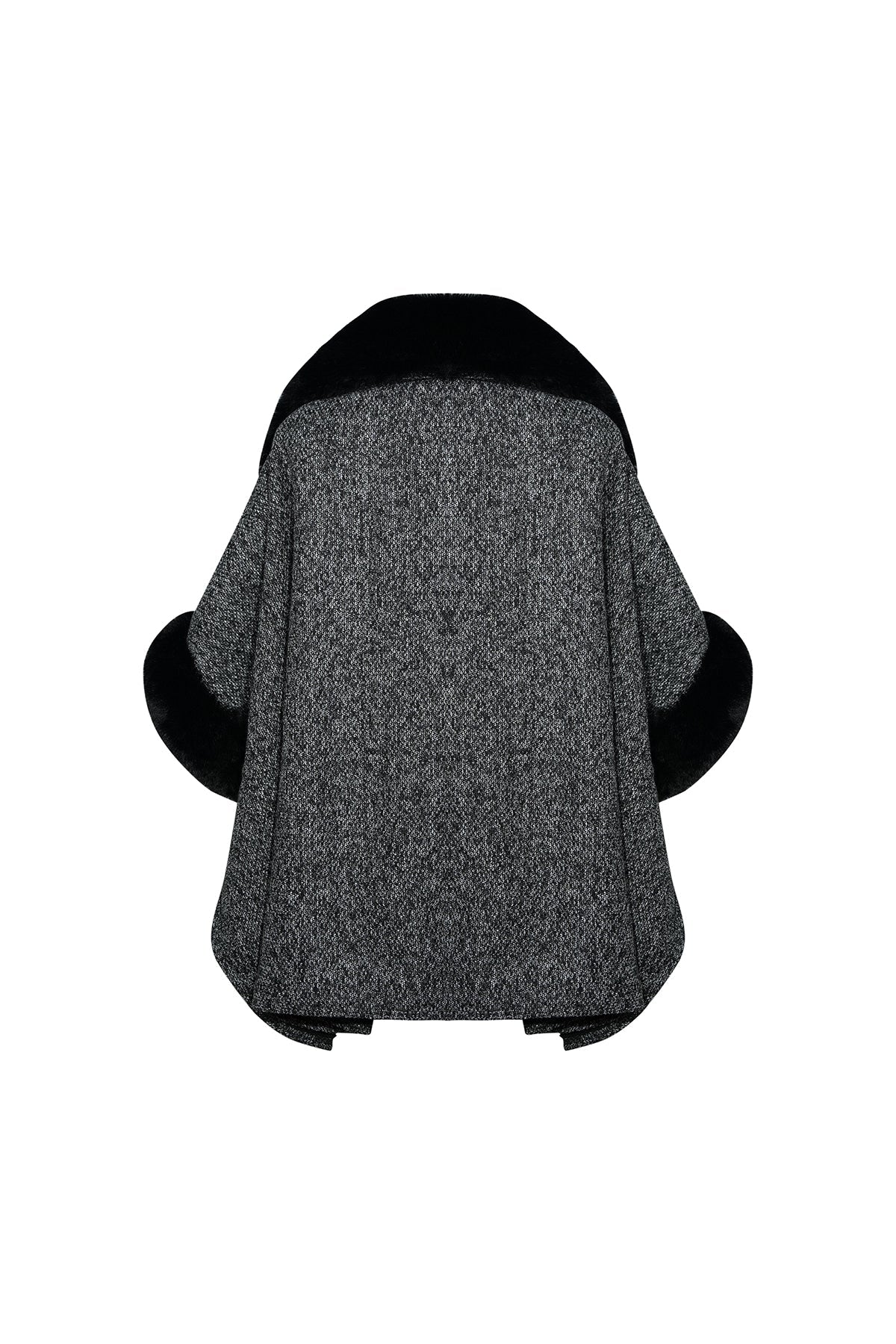 Scott Cashmere Women's Cape Exclusive Design - Black