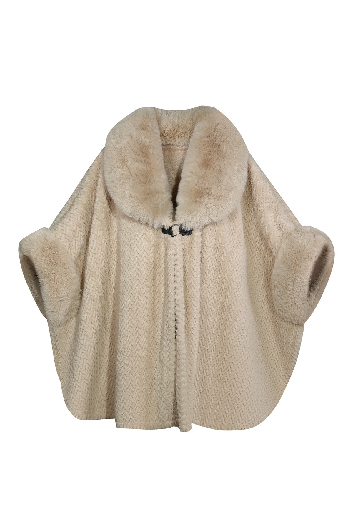 Scott Cashmere Women's Cape Exclusive Design - Beige