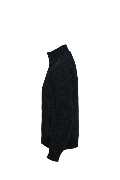 Scott Cashmere Men's Cardigan Exclusive Design - Black