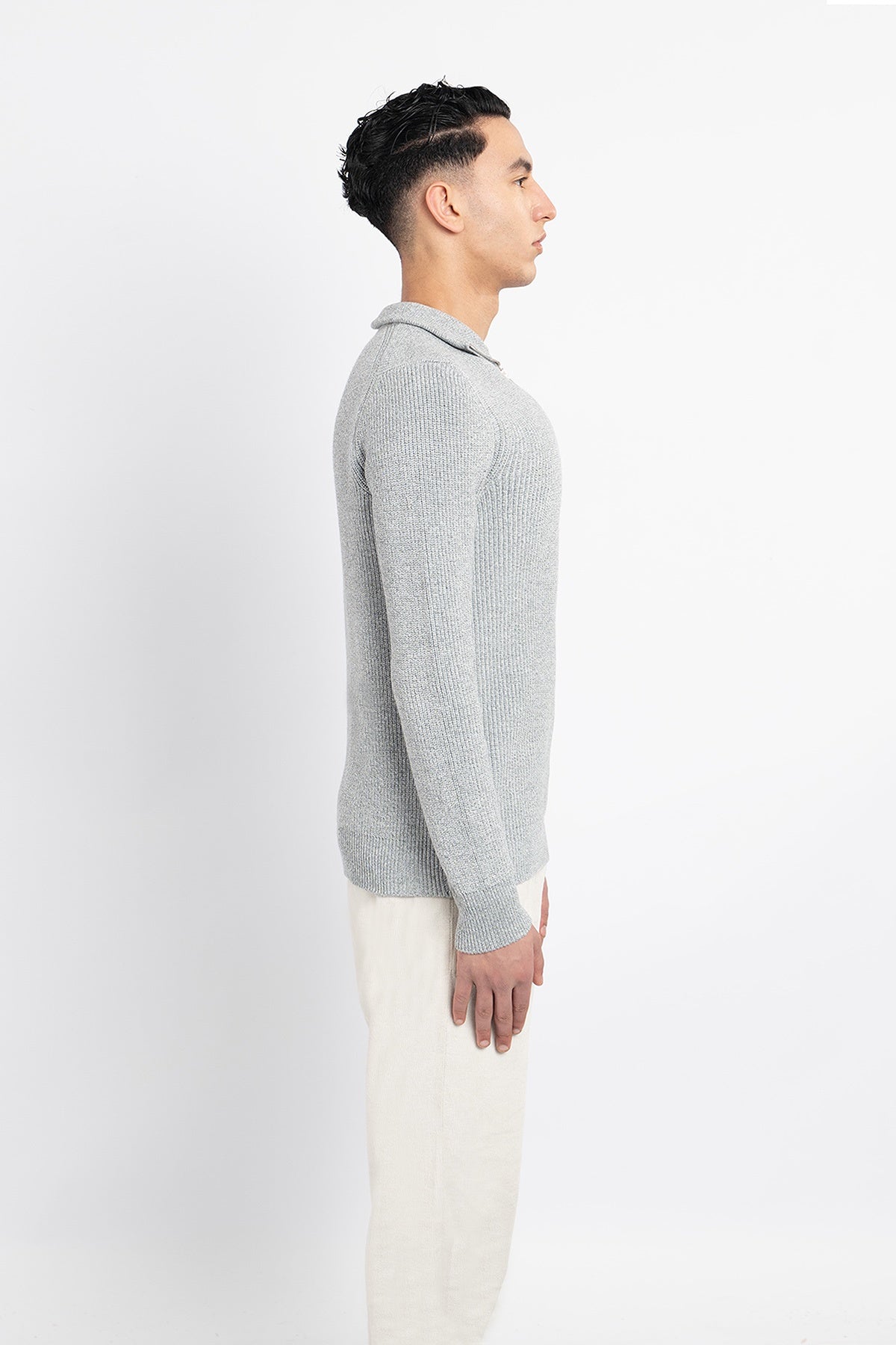 Scott Cashmere Men's Jumper Exclusive Design - Grey