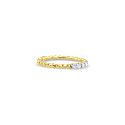 Lucchi 18k White and Yellow Gold with Diamond - Ring Style 19 (Size 15)