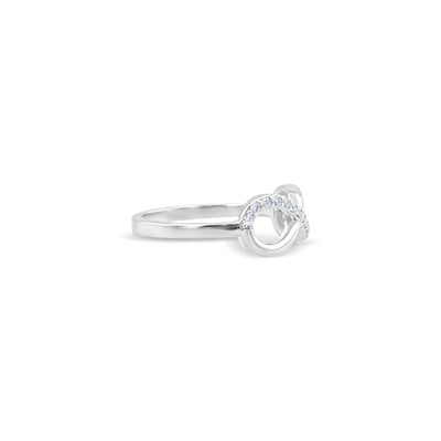 Lucchi 18k White Gold with Diamond - Ring Style 39 (Size 14)