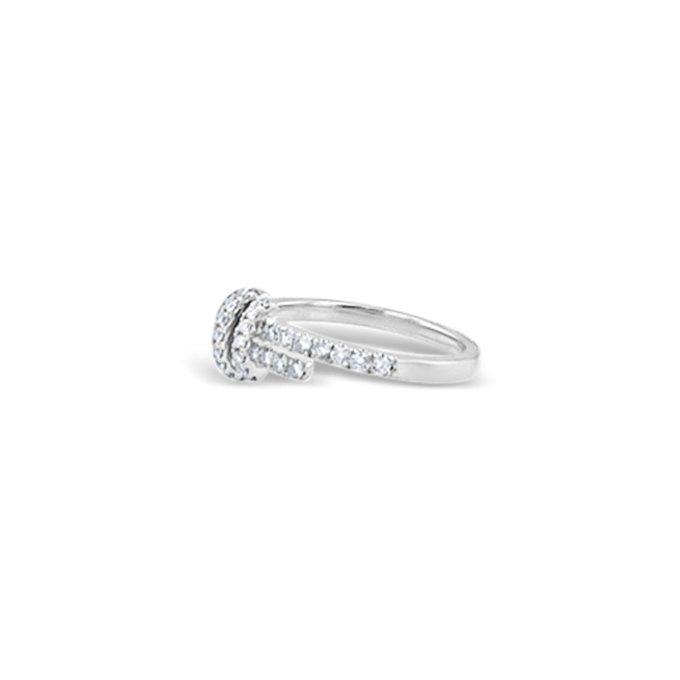 Lucchi 18k White Gold with Diamond - Ring Style 46 (Size 14)