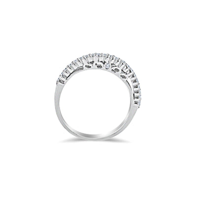 Lucchi 18k White Gold with Diamond - Ring Style 27 (Size 12)