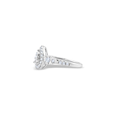 Lucchi 18k White Gold with Diamond - Ring Style 56 (Size 11)