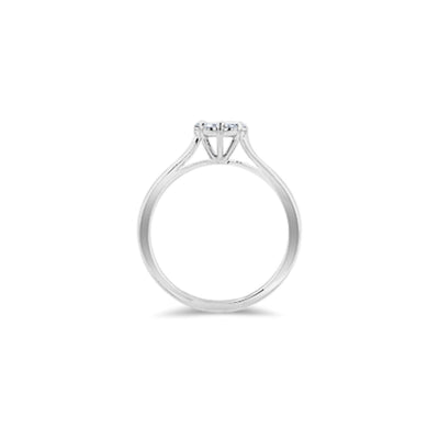 Lucchi 18k White Gold with Diamond - Ring Style 43 (Size 15)