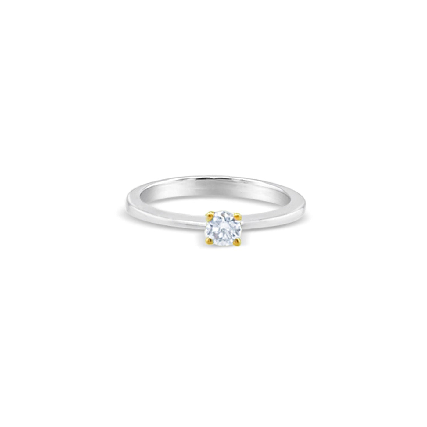 Lucchi 18k White Gold with Diamond - Ring Style 42 (Size 13)