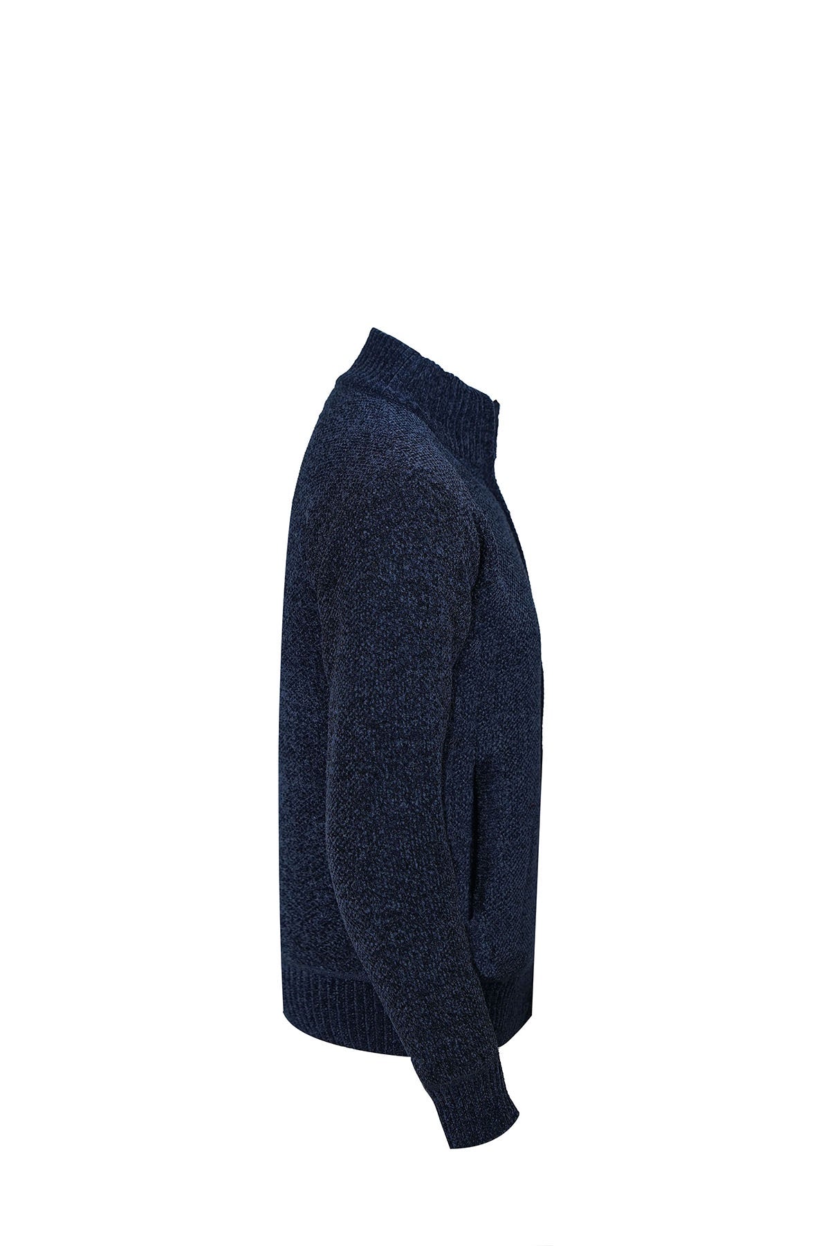 Scott Cashmere Men's Cardigan Exclusive Design - Blue