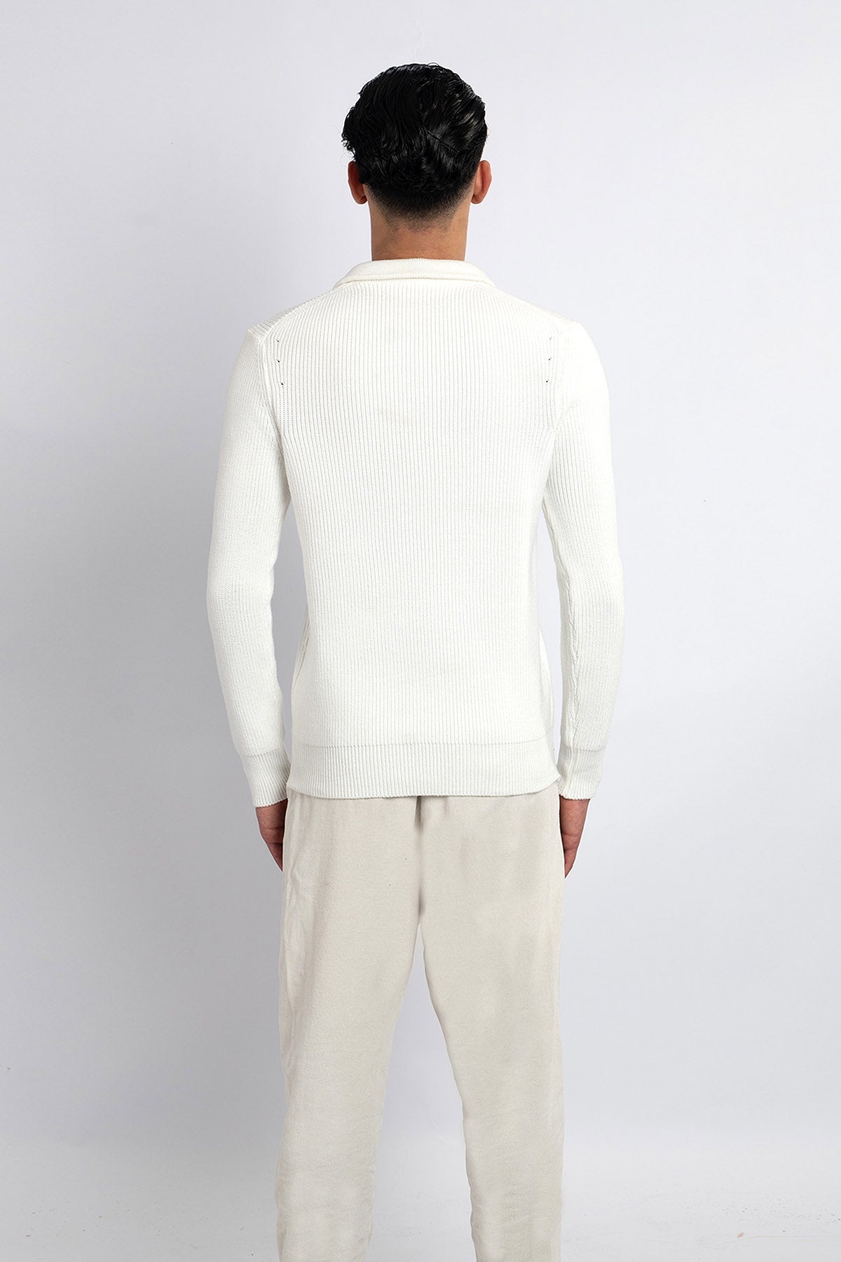 Scott Cashmere Men's Jumper Exclusive Design - White