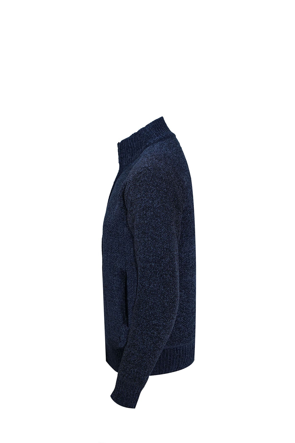 Scott Cashmere Men's Cardigan Exclusive Design - Blue