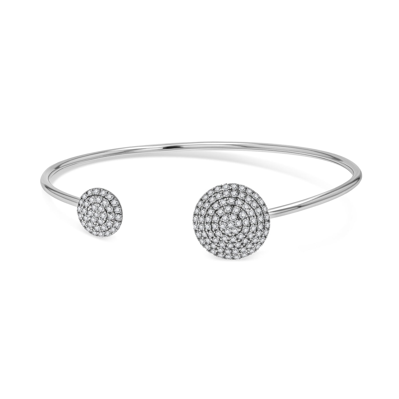 Lucchi 18k Solid White Gold with Diamonds - Bracelet Style 2