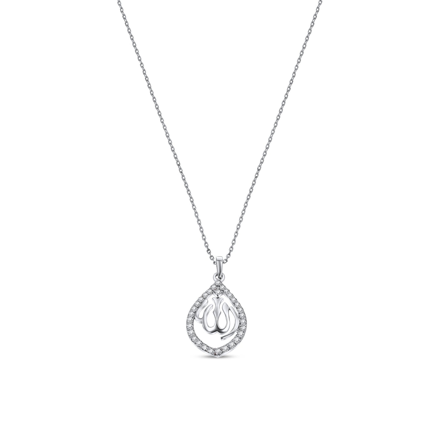 Lucchi 18k White-Gold with Diamonds - Necklace Style 2