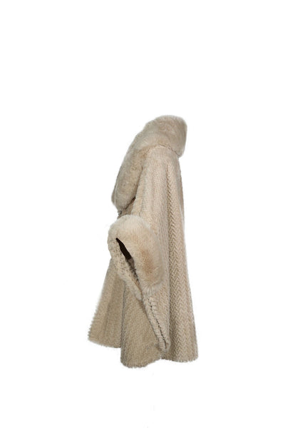 Scott Cashmere Women's Cape Exclusive Design - Beige