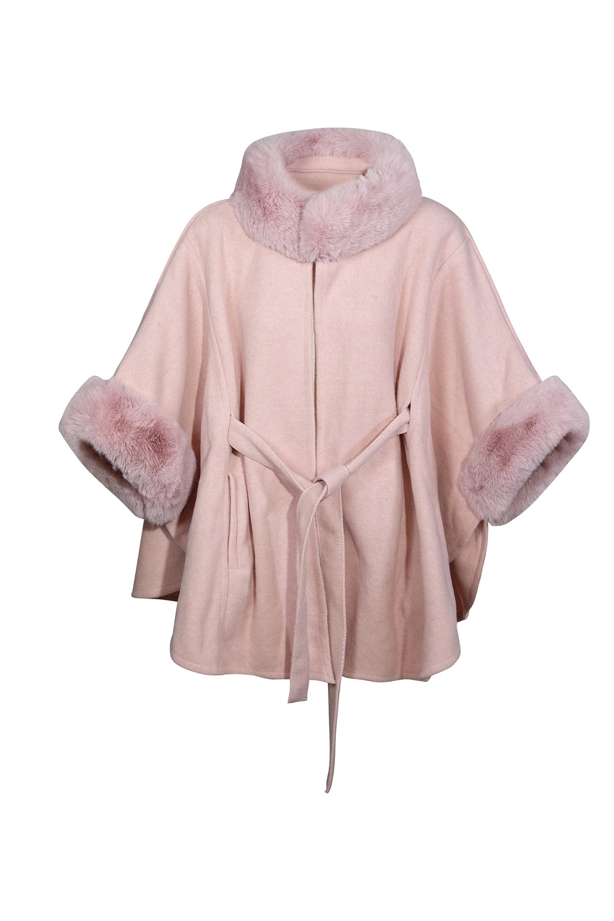 Scott Cashmere Women's Cape Exclusive Design - Pink