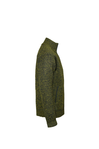 Scott Cashmere Men's Cardigan Exclusive Design - Green