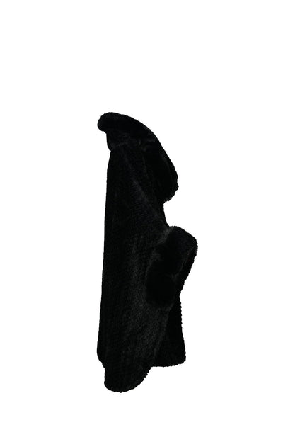 Scott Cashmere Women's Cape Exclusive Design - Black