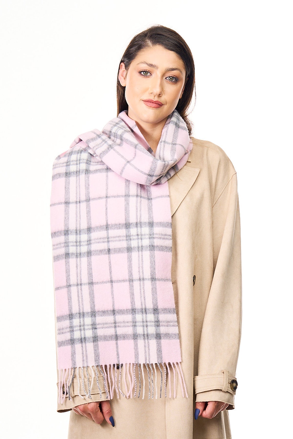 100% Pure Cashmere Scarf Thomson Pink - Big Size