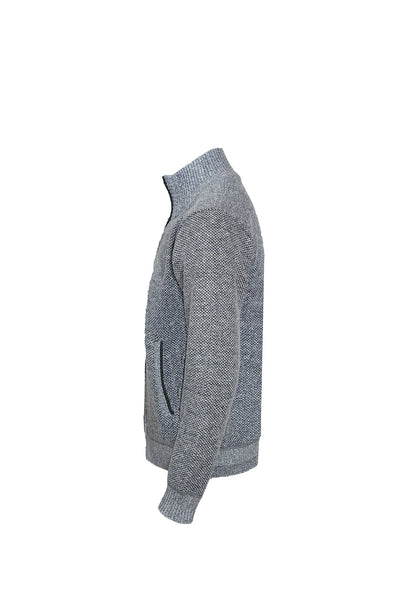 Scott Cashmere Men's Cardigan Exclusive Design - Grey