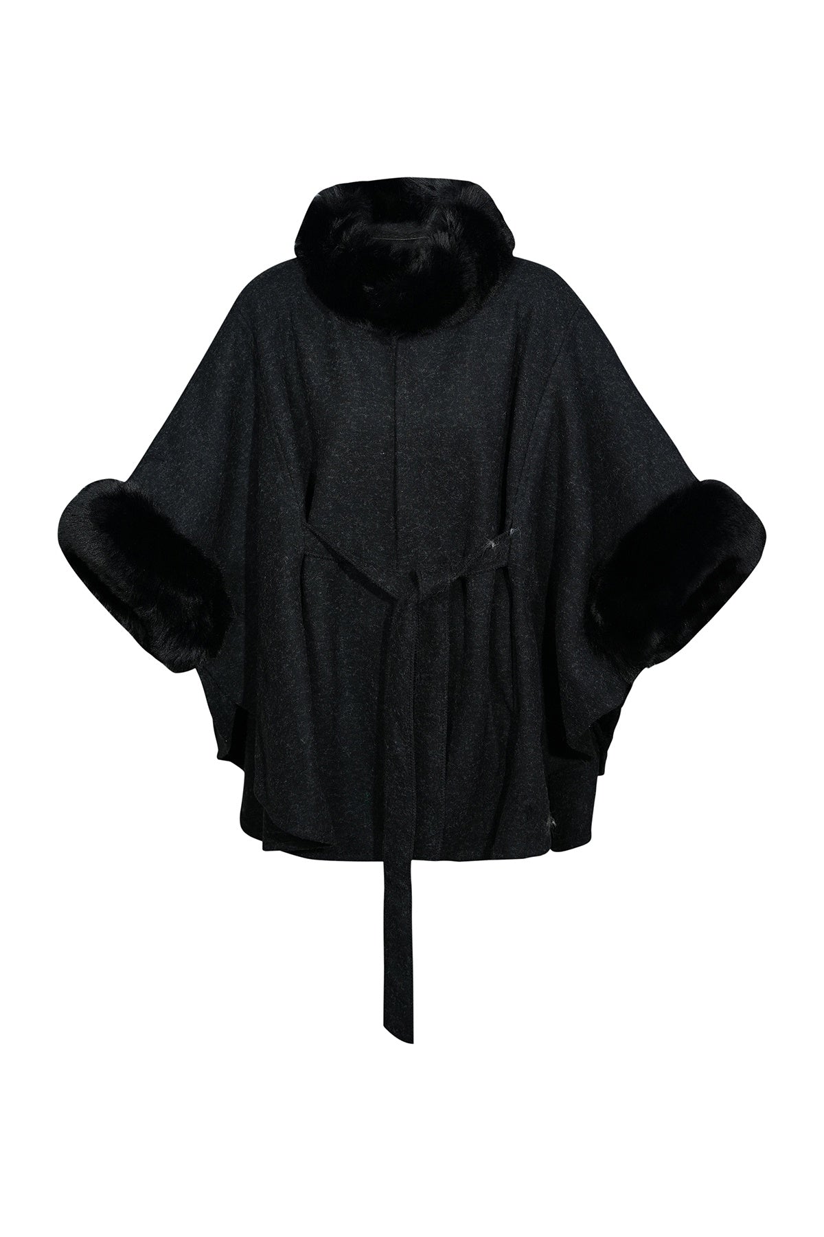 Scott Cashmere Women's Cape Exclusive Design - Black