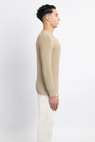 Scott Cashmere Men's Jumper Exclusive Design - Beige