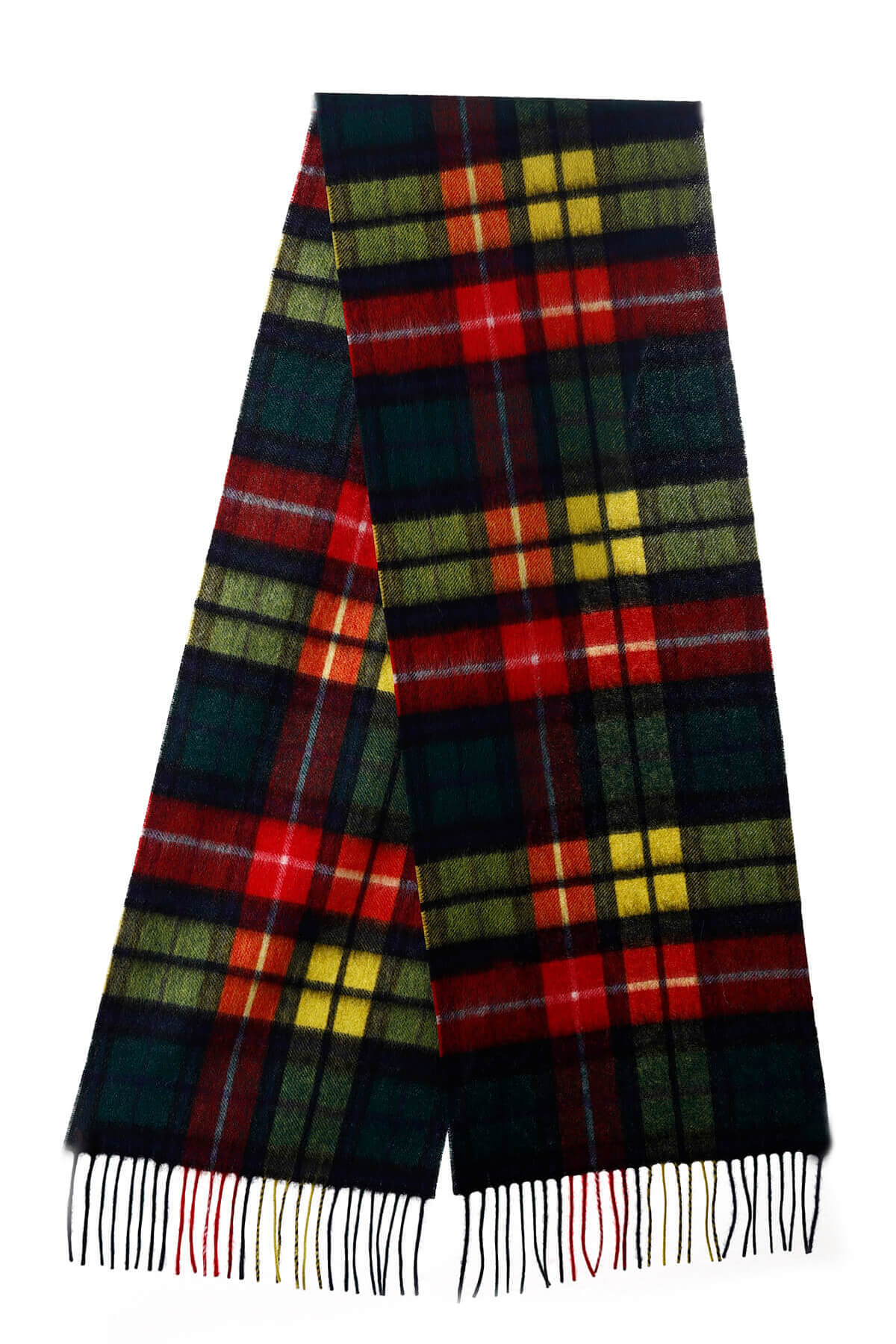 100% Pure Cashmere Scarf Scottish Design Buchanan Tartan - Big Size