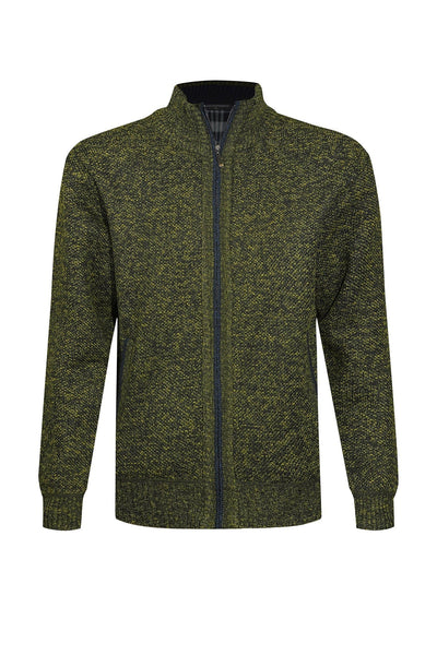 Scott Cashmere Men's Cardigan Exclusive Design - Green