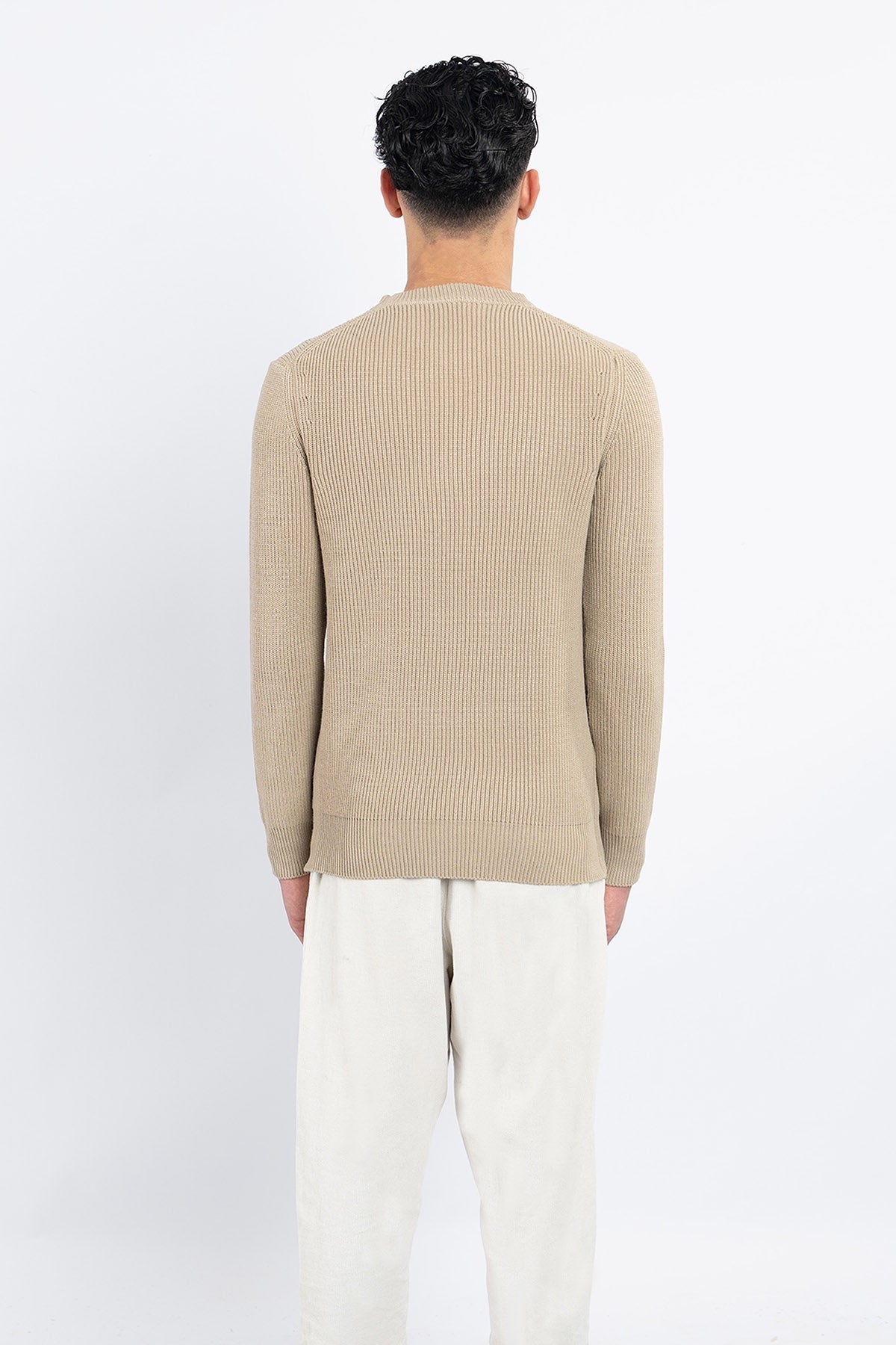 Scott Cashmere Men's Jumper Exclusive Design - Beige