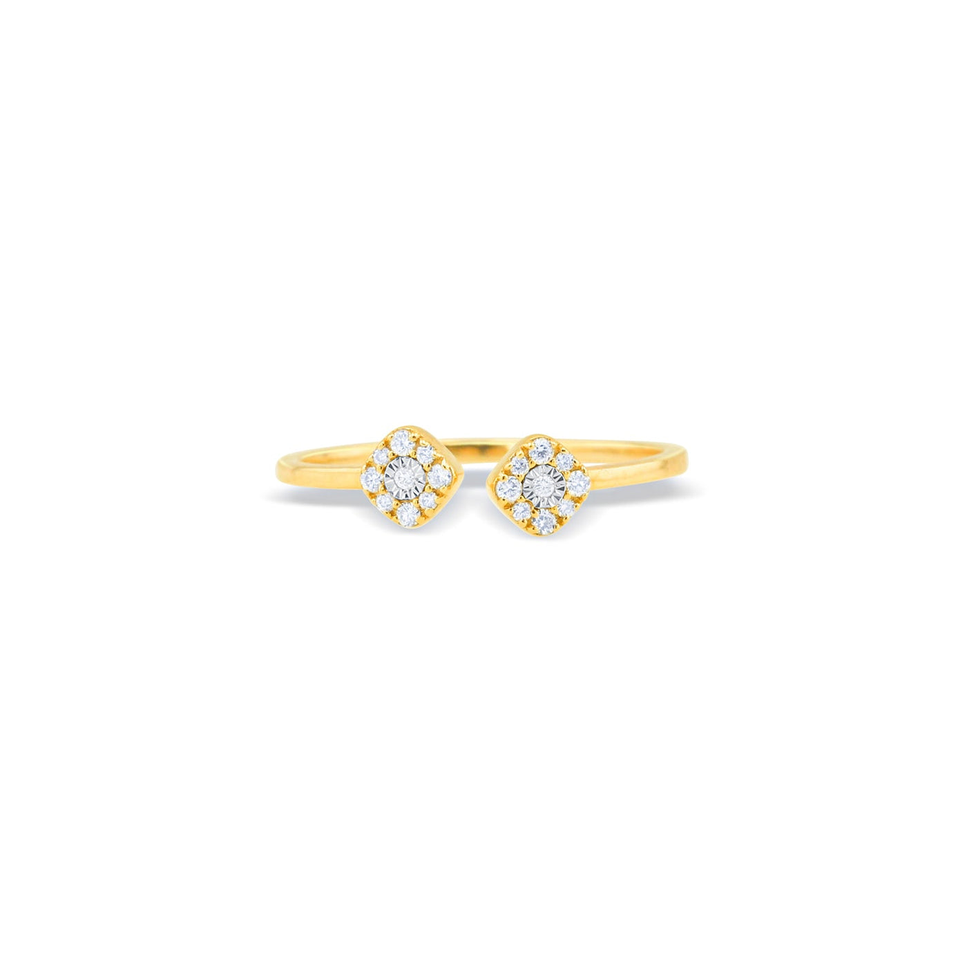 Lucchi 18k White & Yellow Gold with Diamond - Ring Style 47 (Size 14)