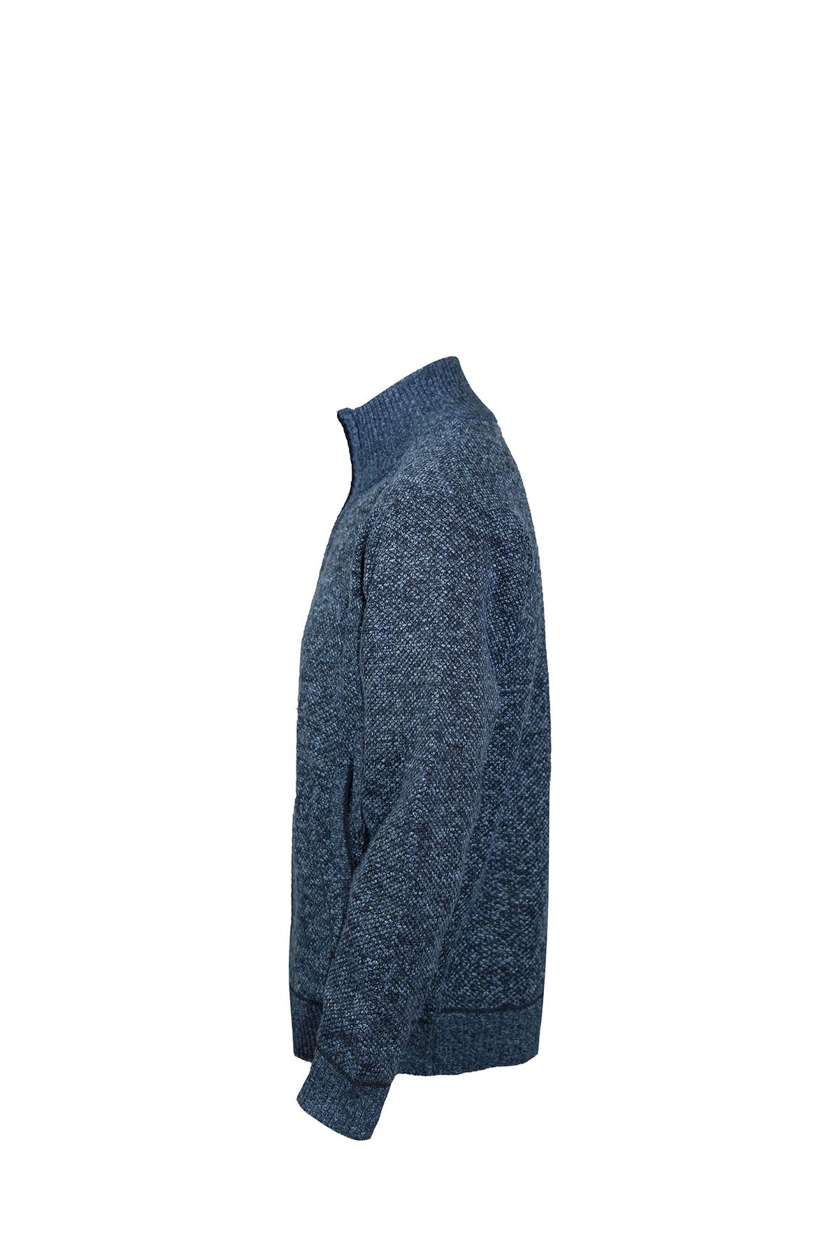 Scott Cashmere Men's Cardigan Exclusive Design - Blue