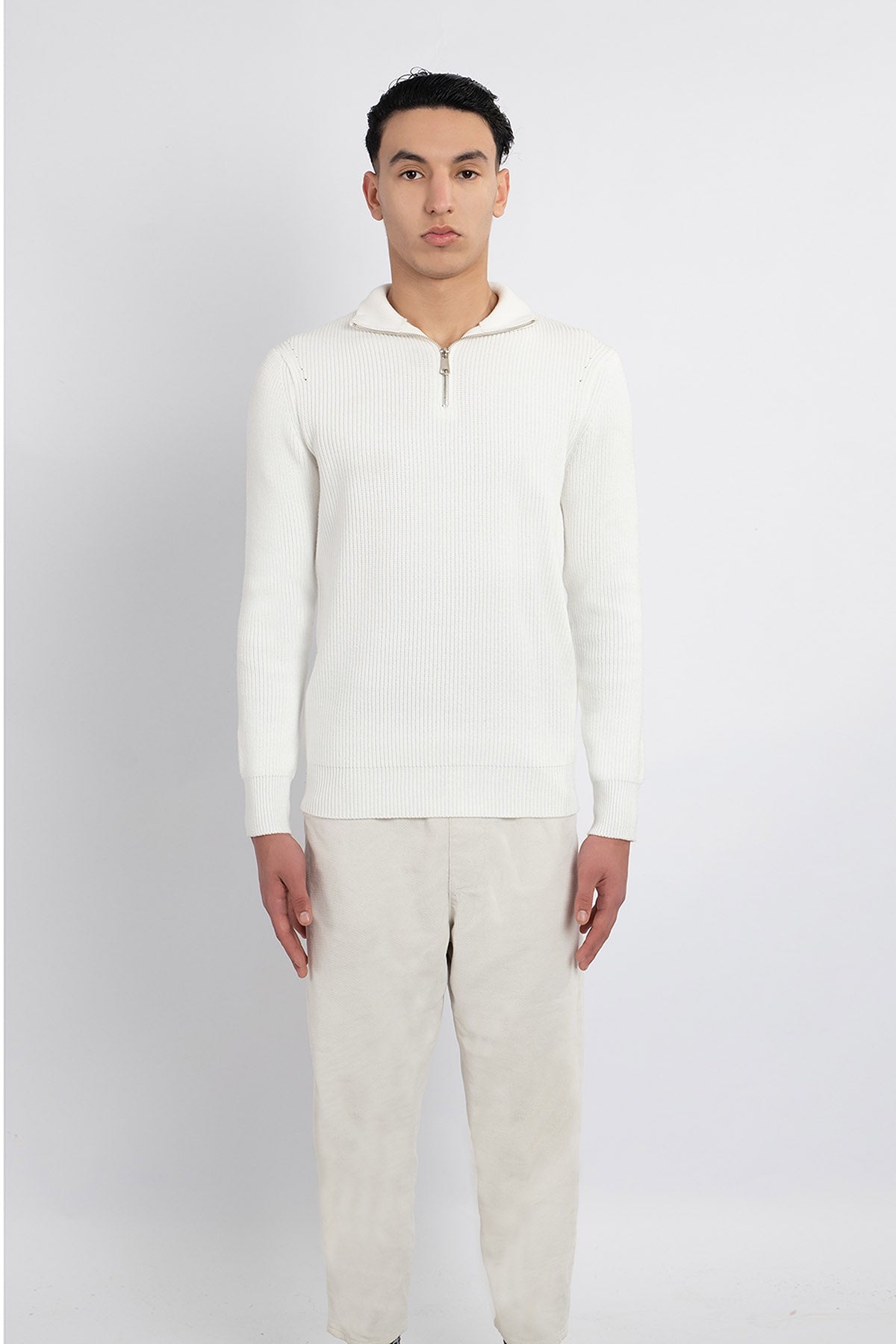 Scott Cashmere Men's Jumper Exclusive Design - White