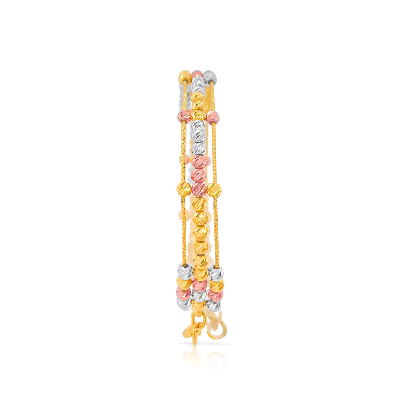 Lucchi 22k Yellow-Gold, White-Gold, and Rose-Gold - Bracelet Style 14