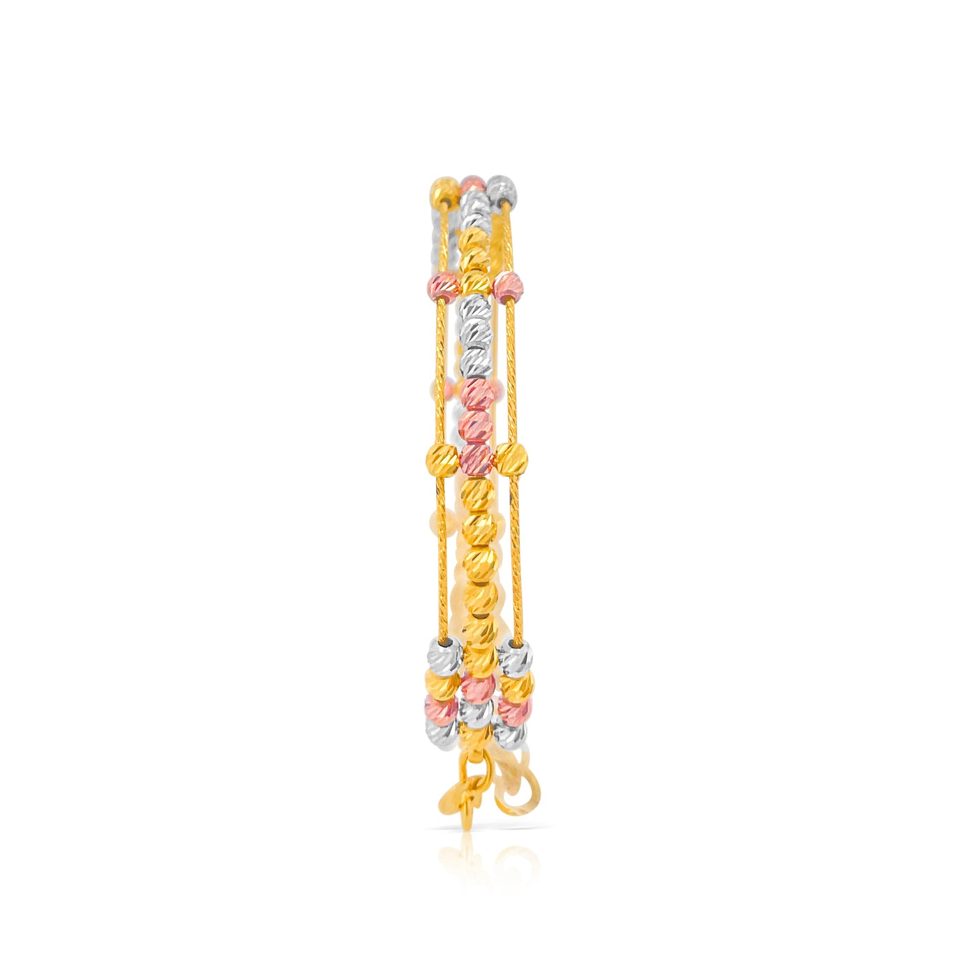 Lucchi 22k Yellow-Gold, White-Gold, and Rose-Gold - Bracelet Style 14