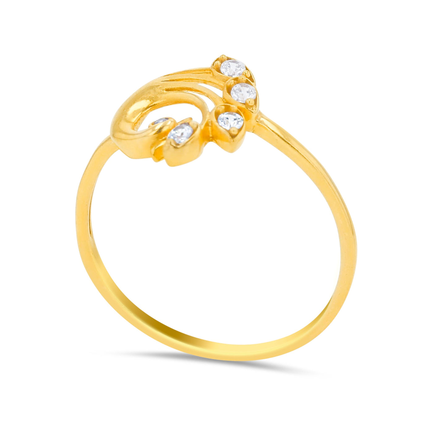 Lucchi 22k Yellow Gold with Stone - Ring Style 71